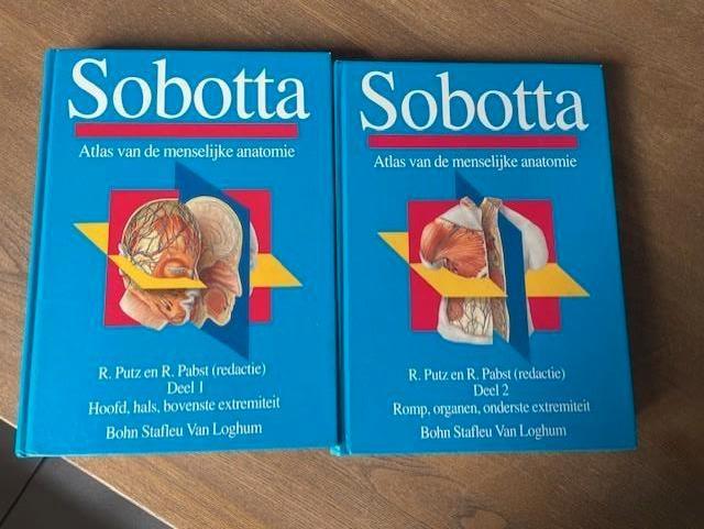 Sobotta Atlas van de menselijke anatomie: 1 + 2, Boeken, Studieboeken en Cursussen, Ophalen, Zo goed als nieuw, Hoger Onderwijs