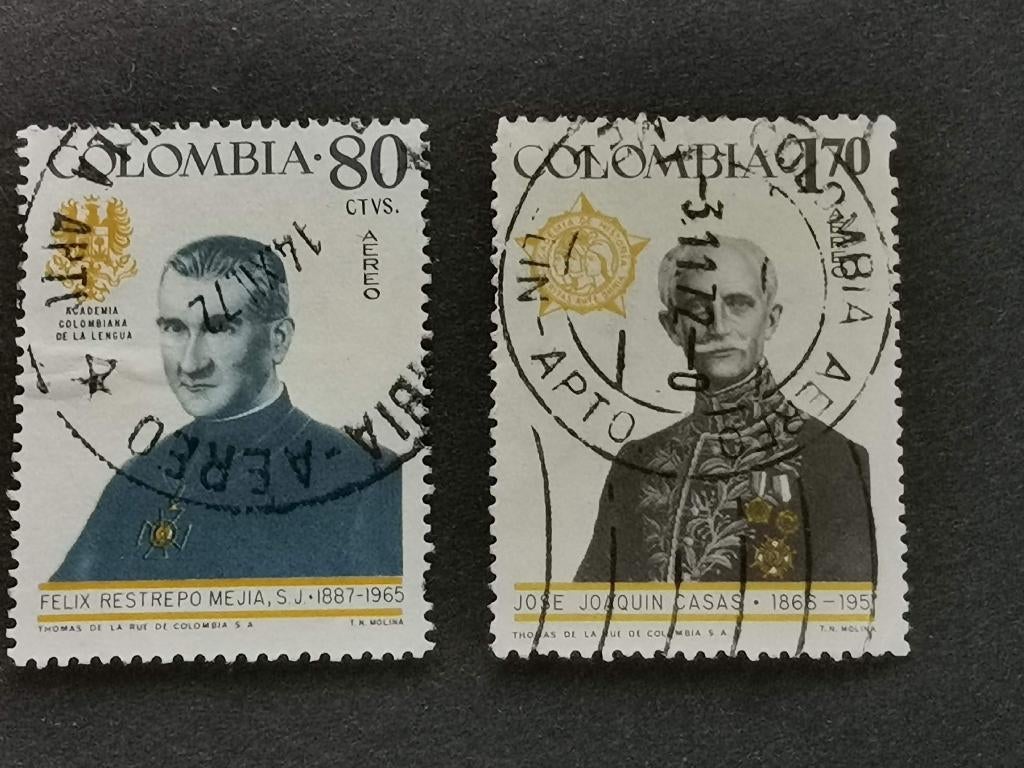 Colombia 1967 - bekende personen, Ophalen of Verzenden, Gestempeld, Zuid-Amerika