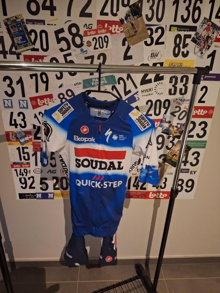 Cuissard à bretelles Quick-Step et maillot Soudal, Enlèvement ou Envoi, Comme neuf, Vêtements