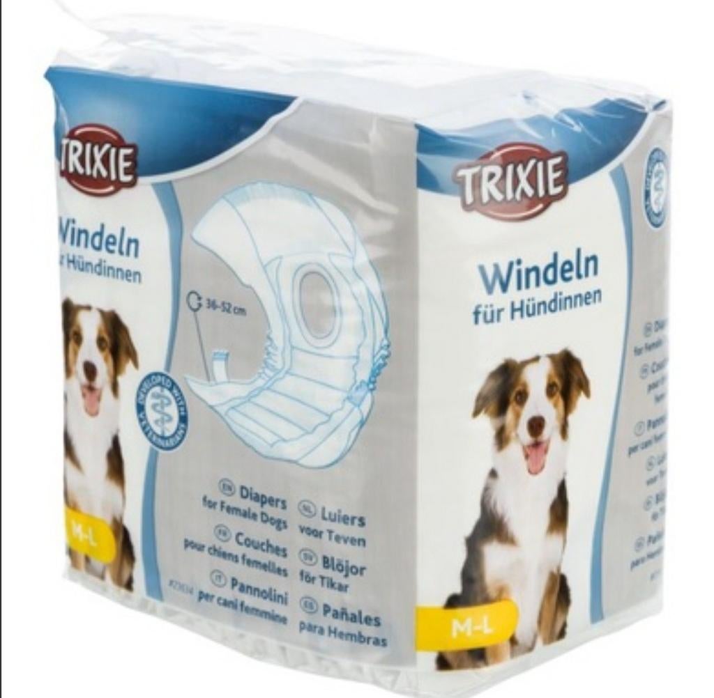 Trixie luiers voor teven, gebruikt voor een reu, Ophalen of Verzenden