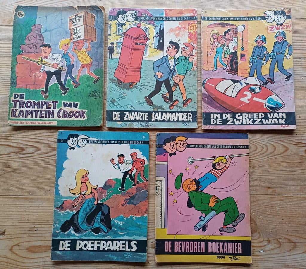 Zeer groot lot oude strips - diverse reeksen en auteurs, Boeken, Meerdere stripboeken, Ophalen of Verzenden, Gelezen