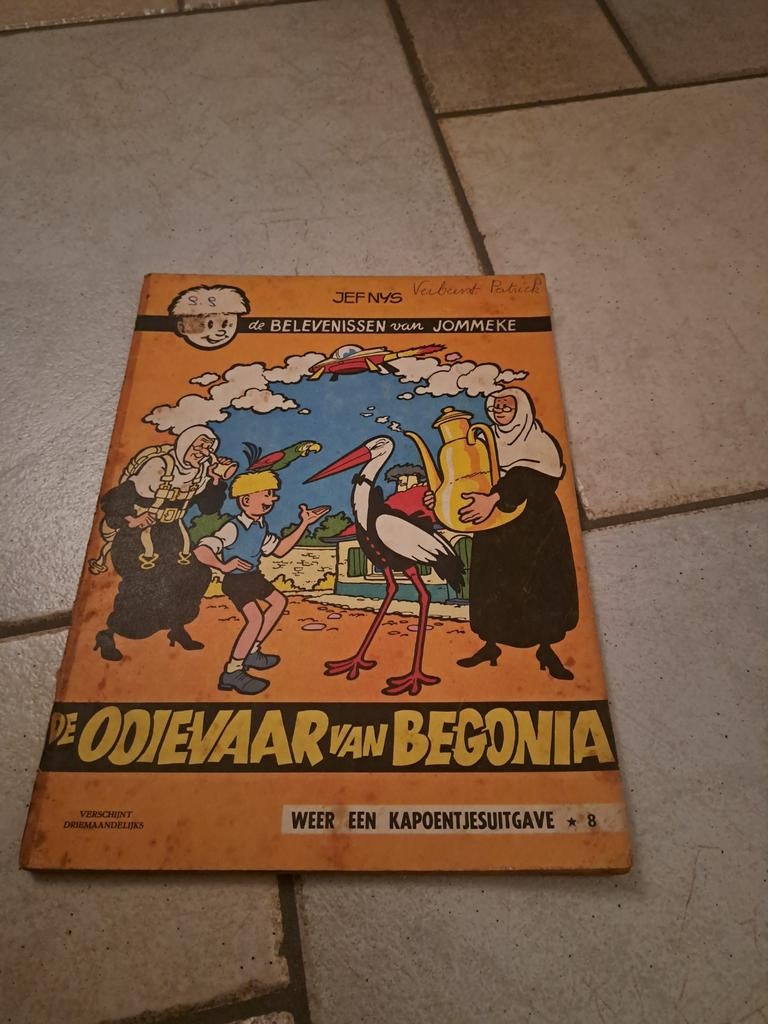 Jommeke de ooievaar van Begonia, Jef Nys, Enlèvement ou Envoi, Une BD, Utilisé