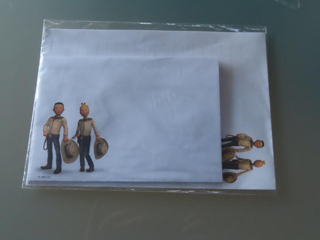 NIEUW : Setje met briefpapier en omslagen met de figuren op, Boeken, Van der steen, Complete serie of reeks, Nieuw, Ophalen of Verzenden