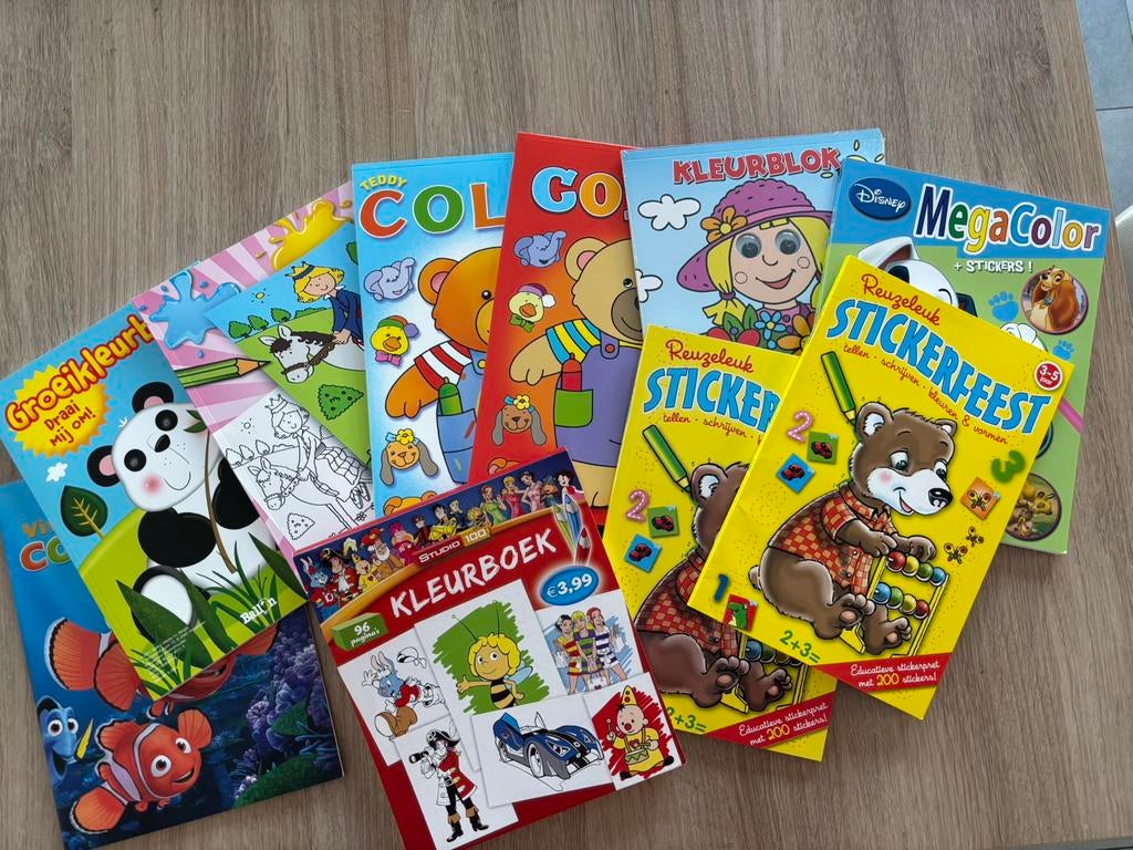 Pakket van 10 nieuwe kleurboeken, Ophalen of Verzenden, Nieuw