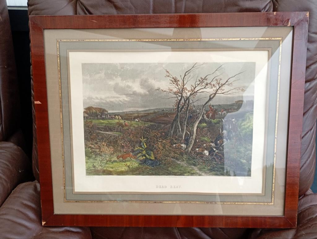 Vintage jachttafereel, Ophalen