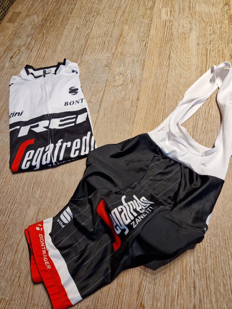 TREK Segafredo Fietskledij - Fiets shirt / Fietsbroek, Ophalen of Verzenden, Zo goed als nieuw, L, Bovenkleding