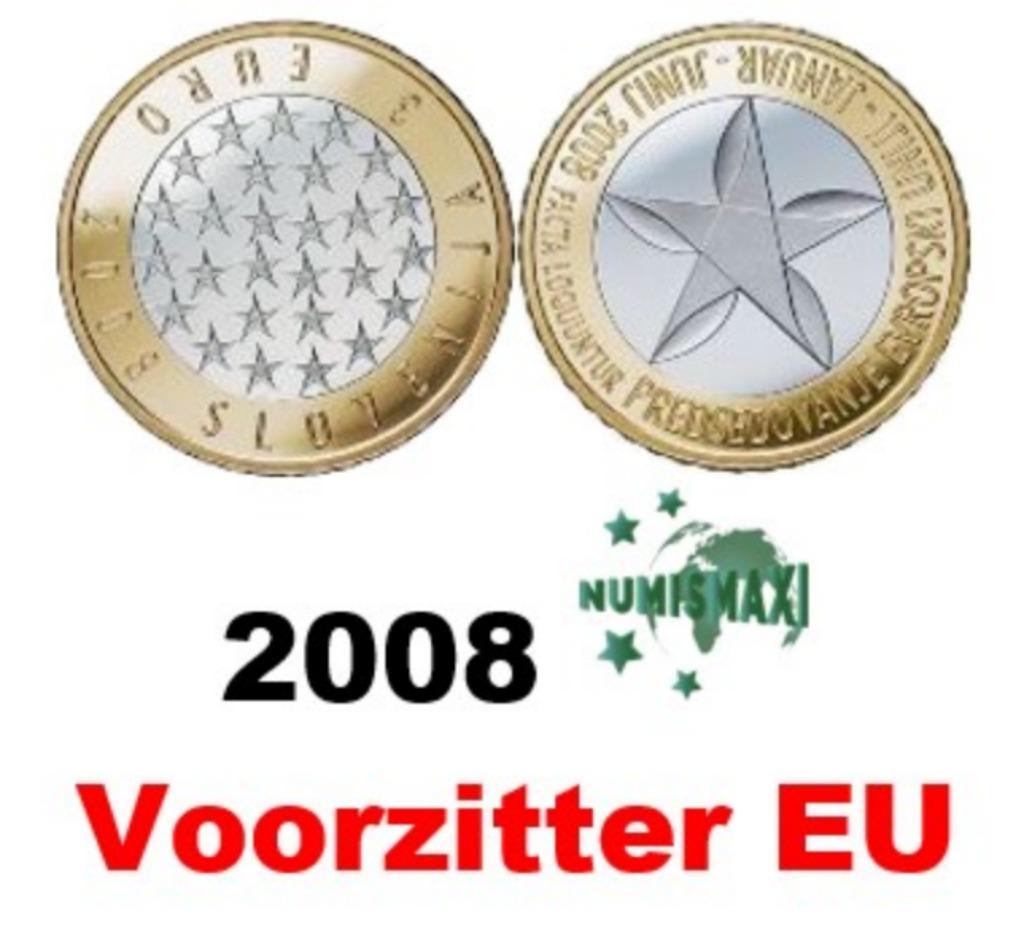 3 euros Slovénie 2008 Président de l'UE, Enlèvement ou Envoi, Slovénie