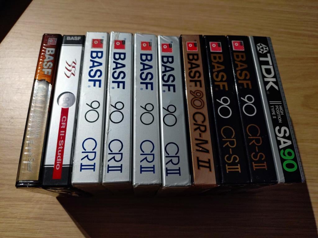 BASF ,Tdk chrome, Cd's en Dvd's, Cassettebandjes, Ophalen