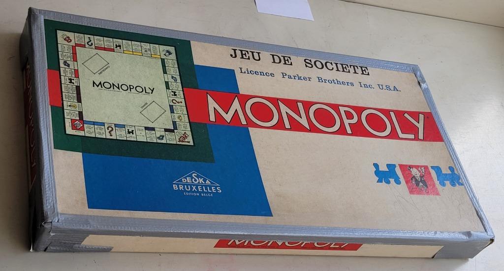 Vintage MONOPOLY en français- - années 60 -, Verzenden, Gebruikt
