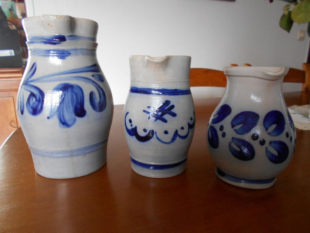 Lot de 3 cruches en grès, Enlèvement