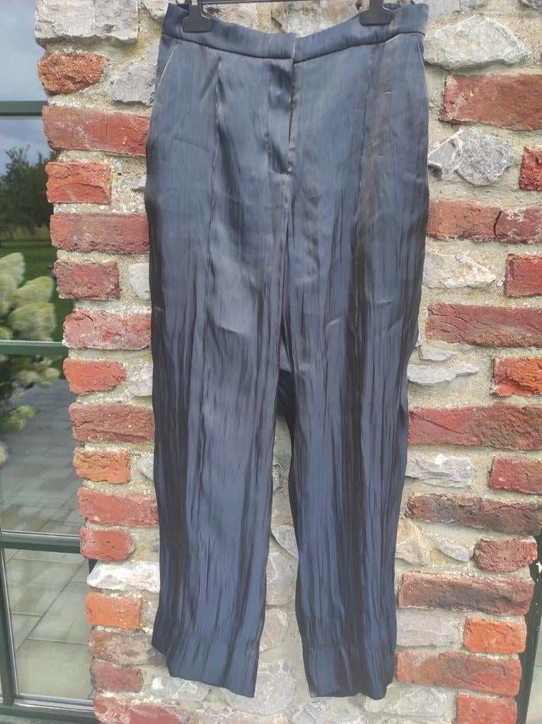 Pantalon bleu marine fluide taille 40, Bleu