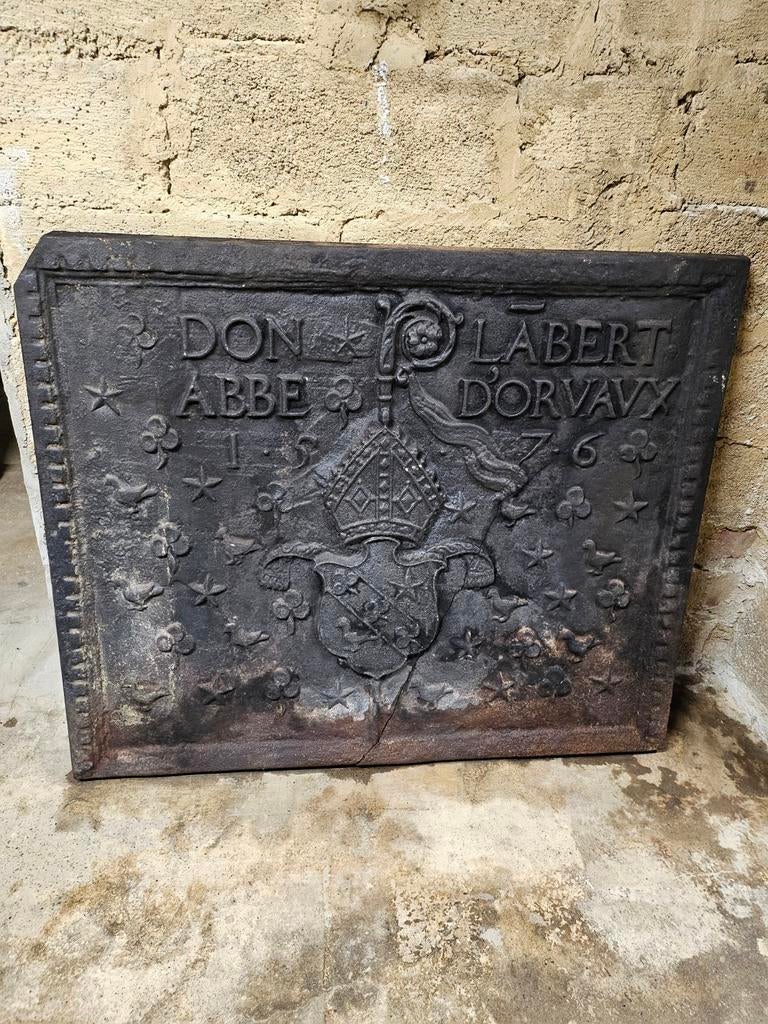 Véritable plaque faites à Orval en 1576 pour l'abbé Lambert, Enlèvement, Utilisé