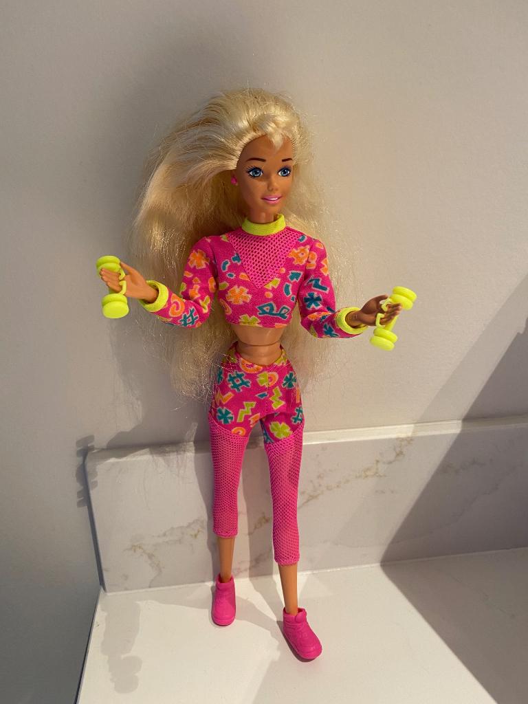 Barbie fitness, Kinderen en Baby's, Speelgoed | Poppen, Ophalen, Gebruikt, Barbie