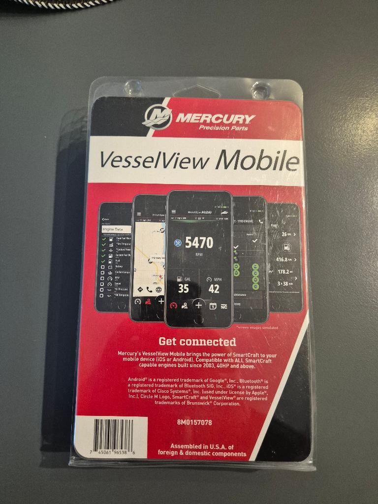 KIT VESSEL VIEW MOBILE SMARTCRAFT MERCURY, Sports nautiques & Bateaux, Instruments de navigation & Électronique maritime, Comme neuf