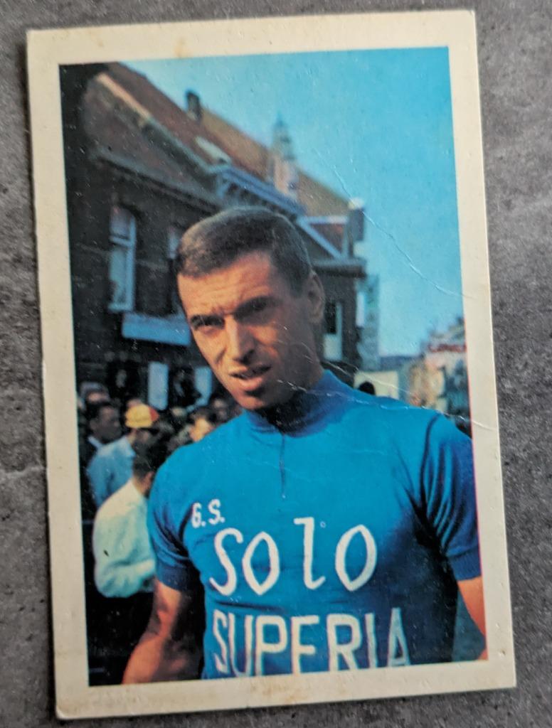WIELRENNER RIK VAN LOOY wielrennen SOLO outfit kaart plaatje, Verzenden, Gebruikt, Plaatje