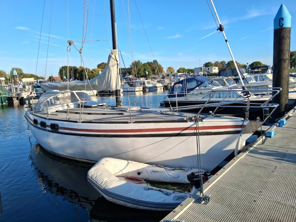 Zeilboot Greyhound 33, Watersport en Boten, Kajuitzeilboten en Zeiljachten, Ophalen, Gebruikt, Polyester, Diesel