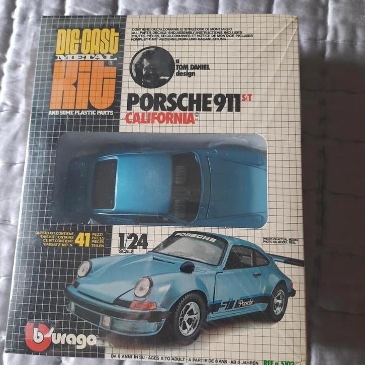 PORSCHE 911 CALIFORNIA *1/24*KIT BURAGO*VINTAGE*NEW*, Ophalen, Nieuw, Auto, Burago