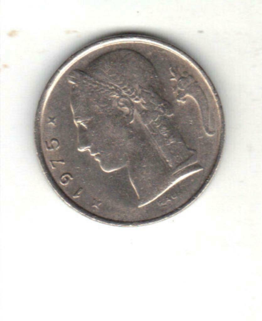 Belgisch muntstuk 5fr 1975 frans, Verzenden, België, Losse munt