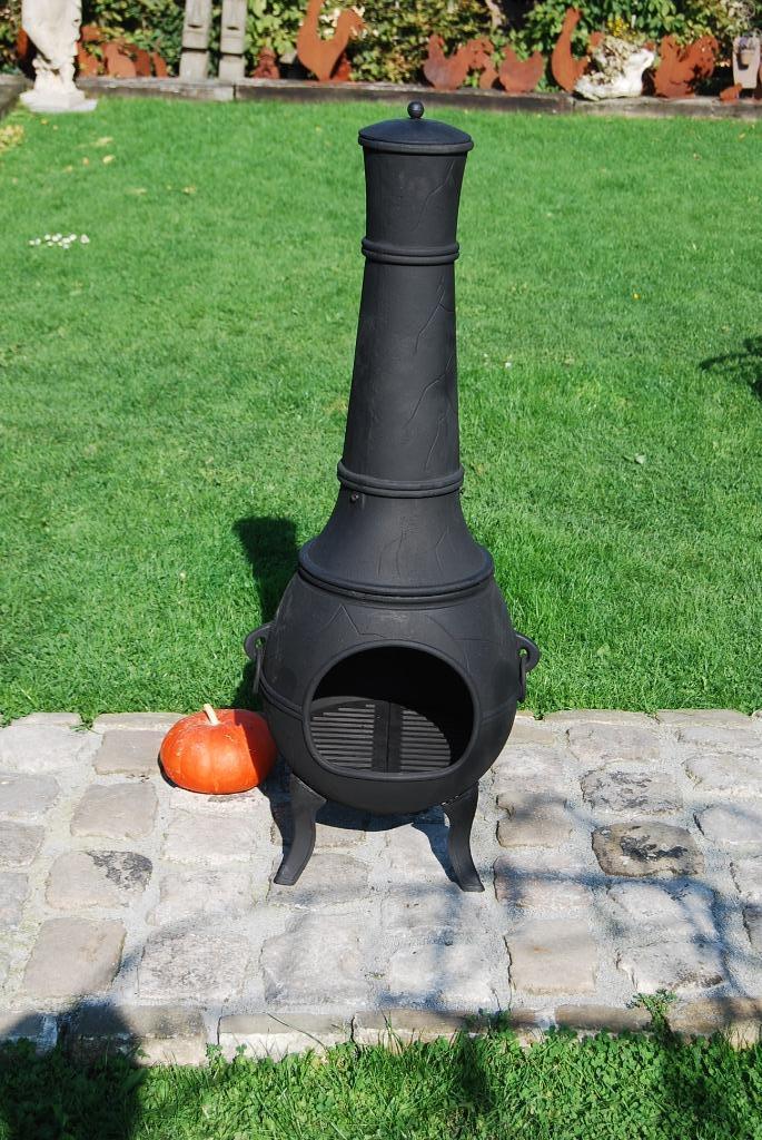 Vuurpot, open haard, gietijzeren barbecue (hoogte 1.15m), Tuin en Terras, Ophalen, Nieuw