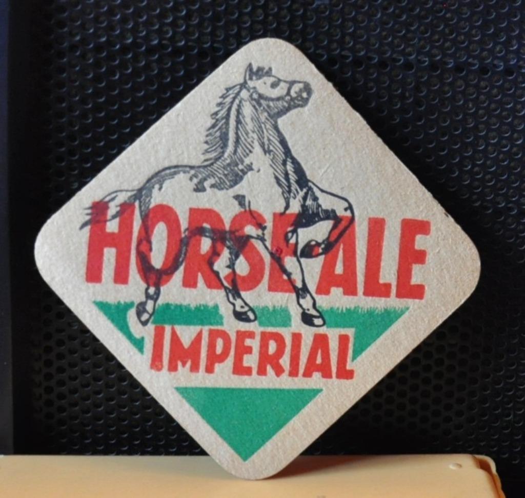 sous bock horse-ale imperial (sb39), Ophalen of Verzenden, Zo goed als nieuw, Viltje(s), Overige merken