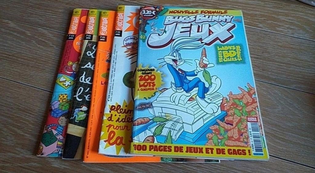 Lot de 4 astrapi + 1 bugs bunny jeu 7-11ans, Enlèvement ou Envoi, Comme neuf, Éducation de 6 à 10 ans, Collectif