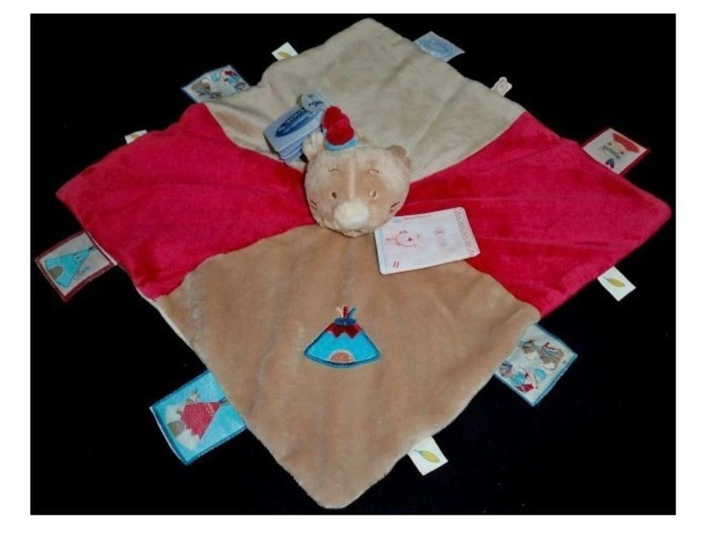 Heel zacht knuffeldoekje Noukies Nouky Indiana Doudou. Nieu, Ophalen of Verzenden, Nieuw