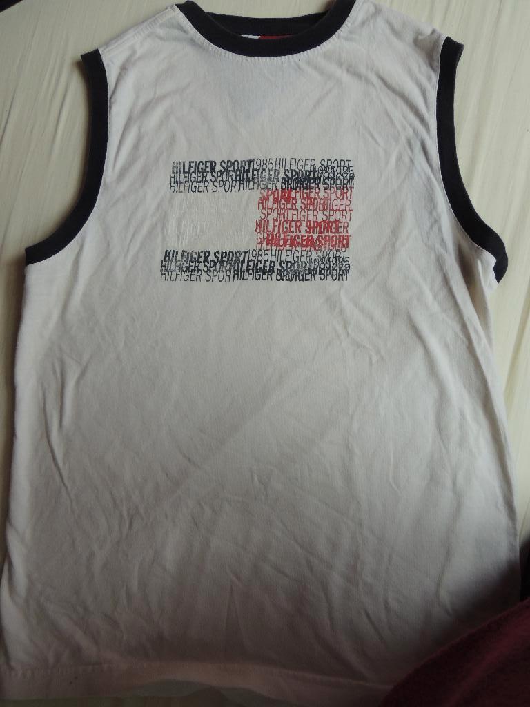 Vintage T shirt Hilfiger, Kleding | Heren, T-shirts, Ophalen, Wit, Tommy hilfiger, Gedragen