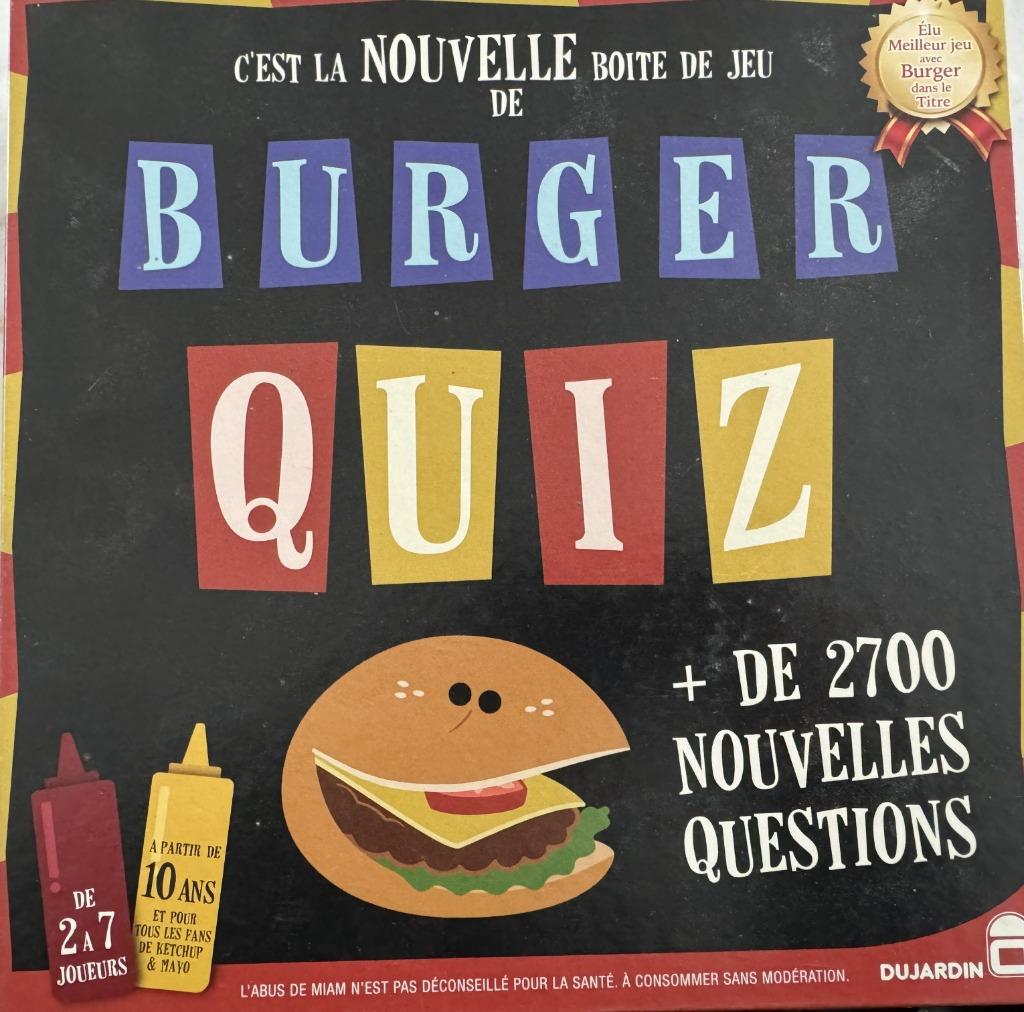 Burger Quiz Dujardin, Enlèvement ou Envoi, Dujardin