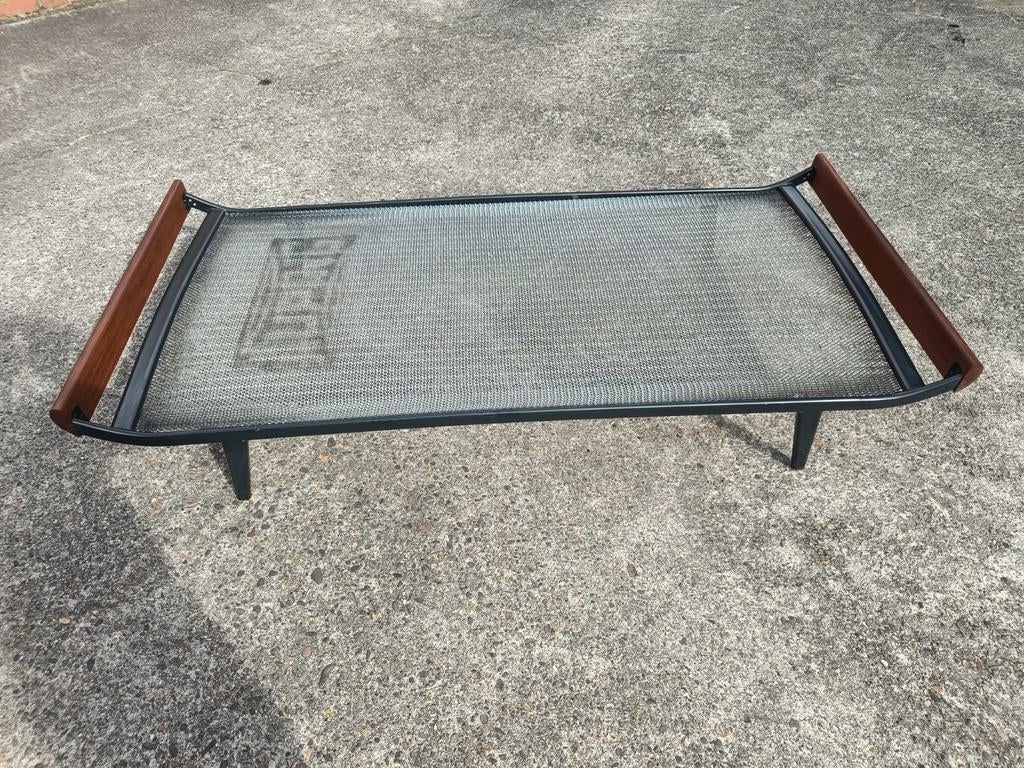 Vintage Cleopatra bed / daybed jaren 60, Ophalen, Gebruikt, Grijs