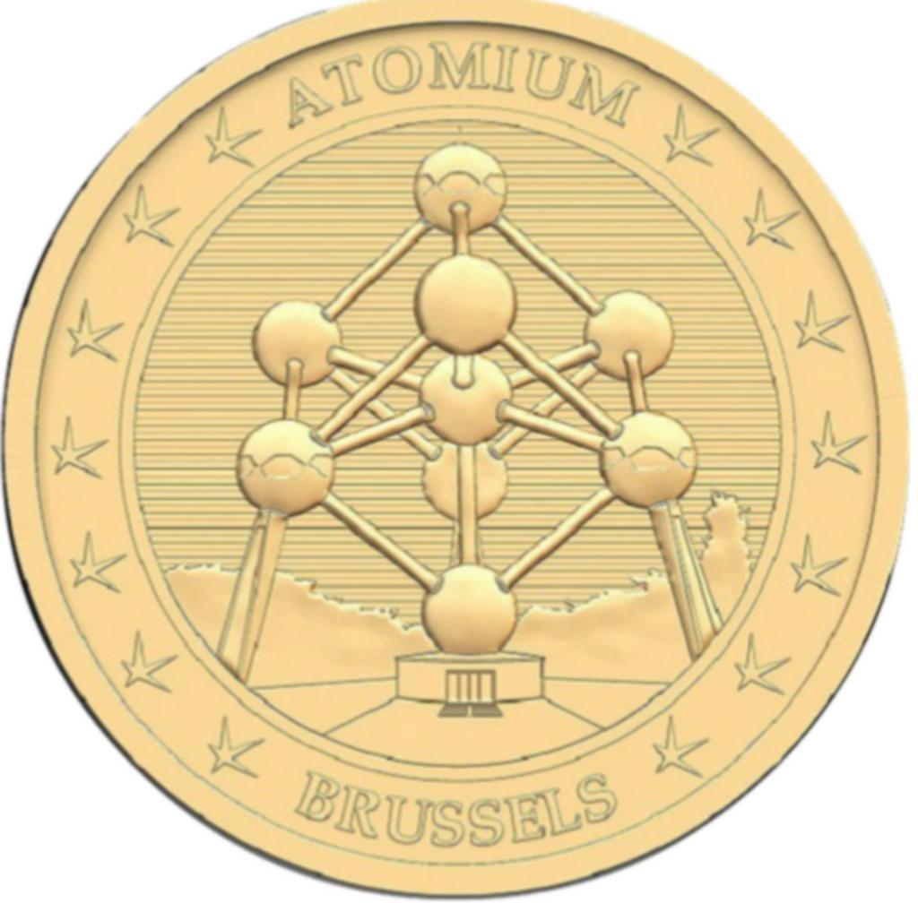 national Token Belgique Atomium or, Enlèvement ou Envoi, Belgique, Or