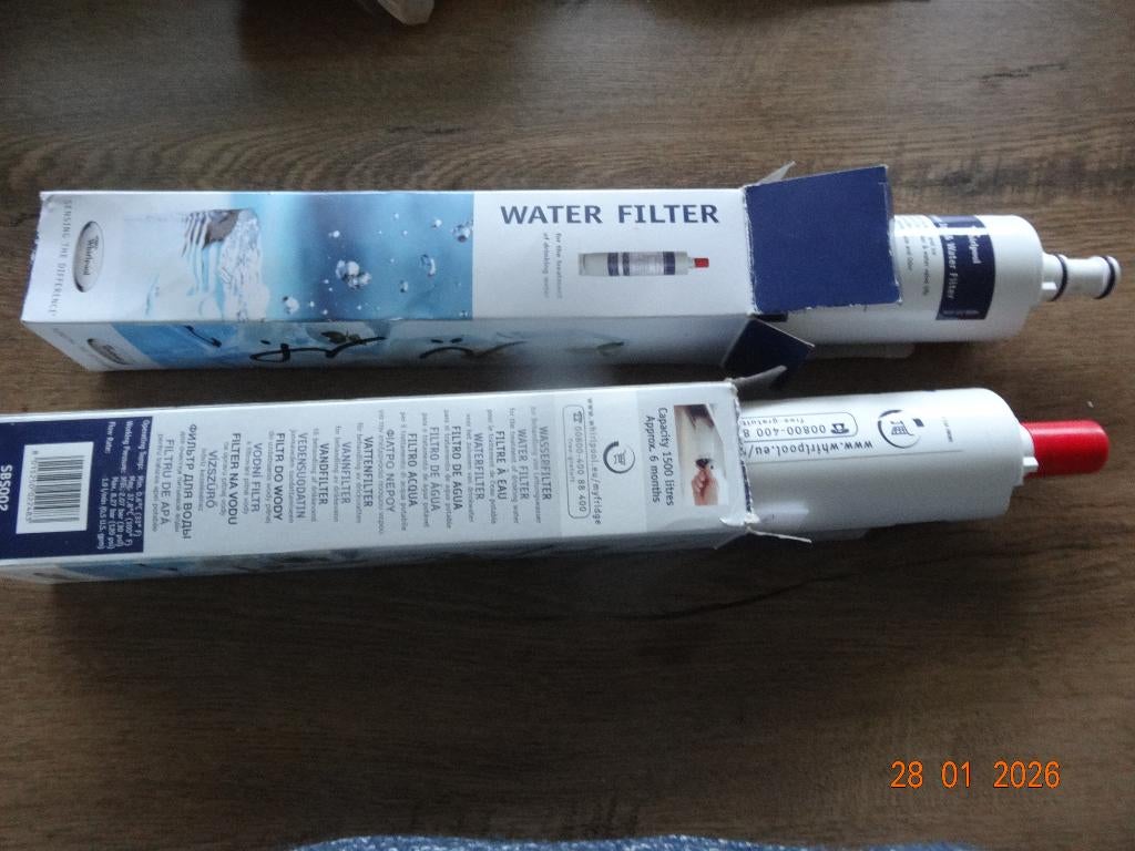 nieuw originele waterfilter/SBS002/ whirlpool, Electroménager, Pièces & Accessoires, Enlèvement, Neuf