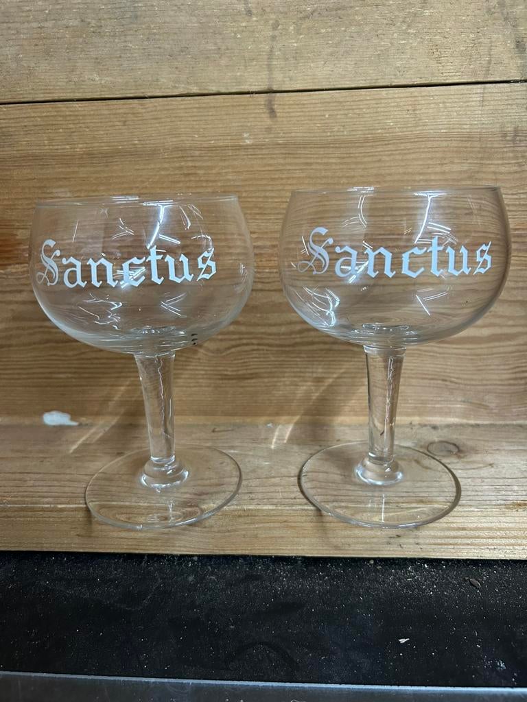 Sanctus glazen, Ophalen of Verzenden, Gebruikt, Glas of Glazen, Duvel