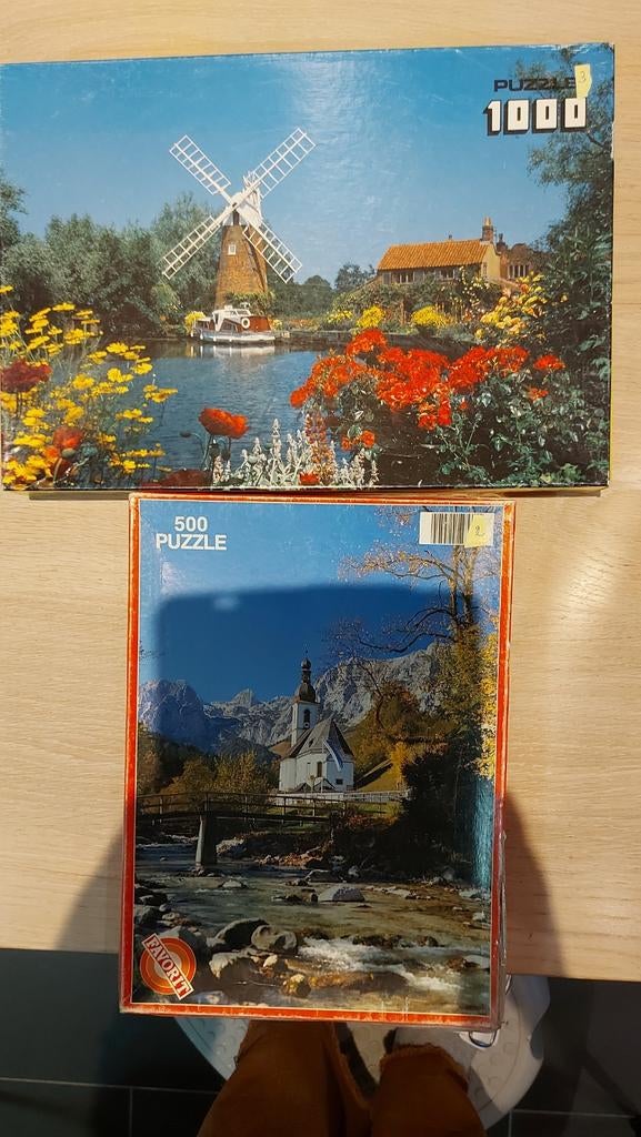 2 puzzels samen 5 euro, Ophalen, Zo goed als nieuw