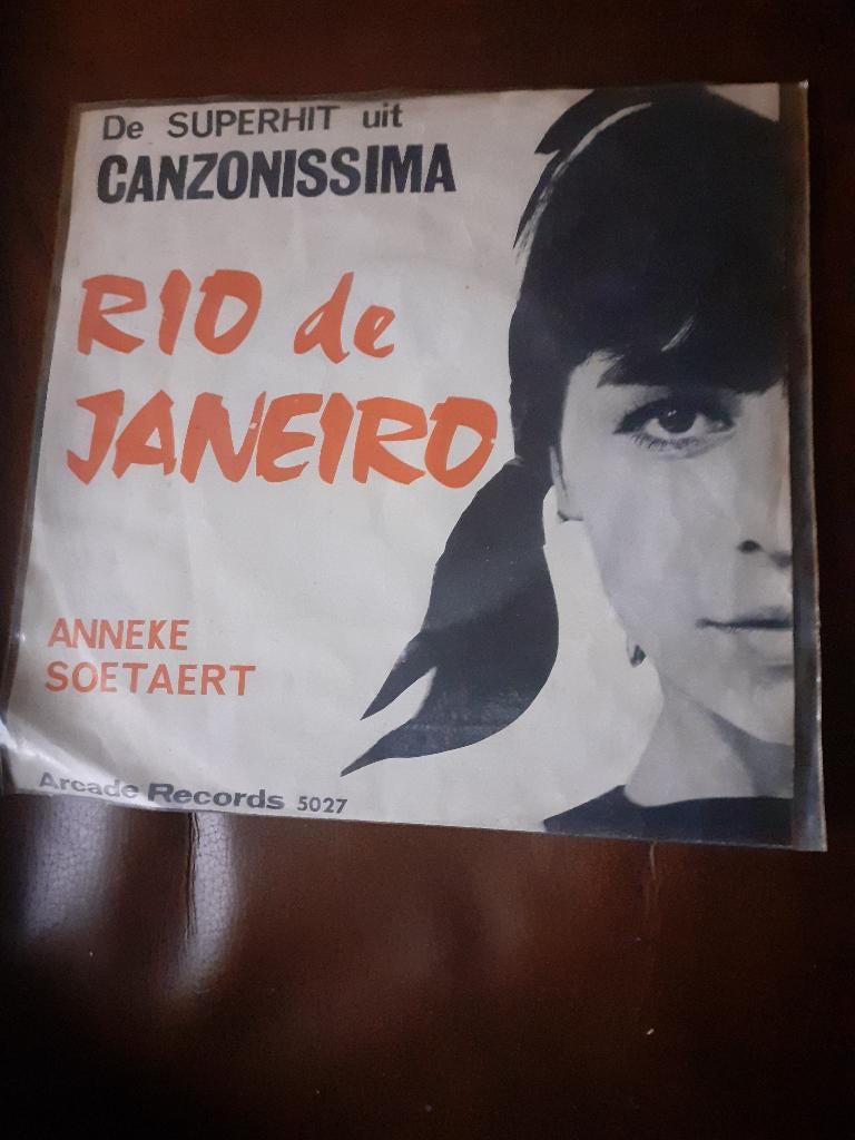 45T Anneke Soetaert : Rio de Janeiro (Belpop), Ophalen of Verzenden