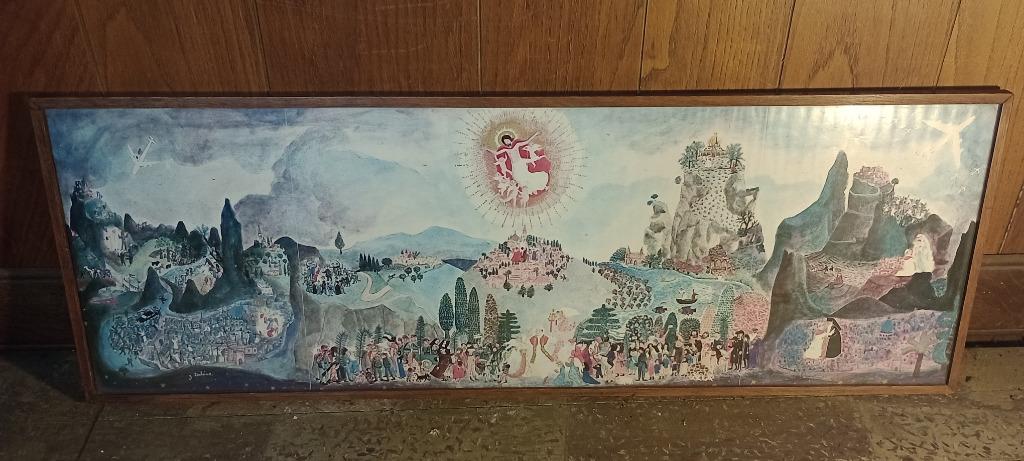 Reproduction Jacqueline Duhème,Le pape en terre sainte,n330, Enlèvement ou Envoi, Lithographie