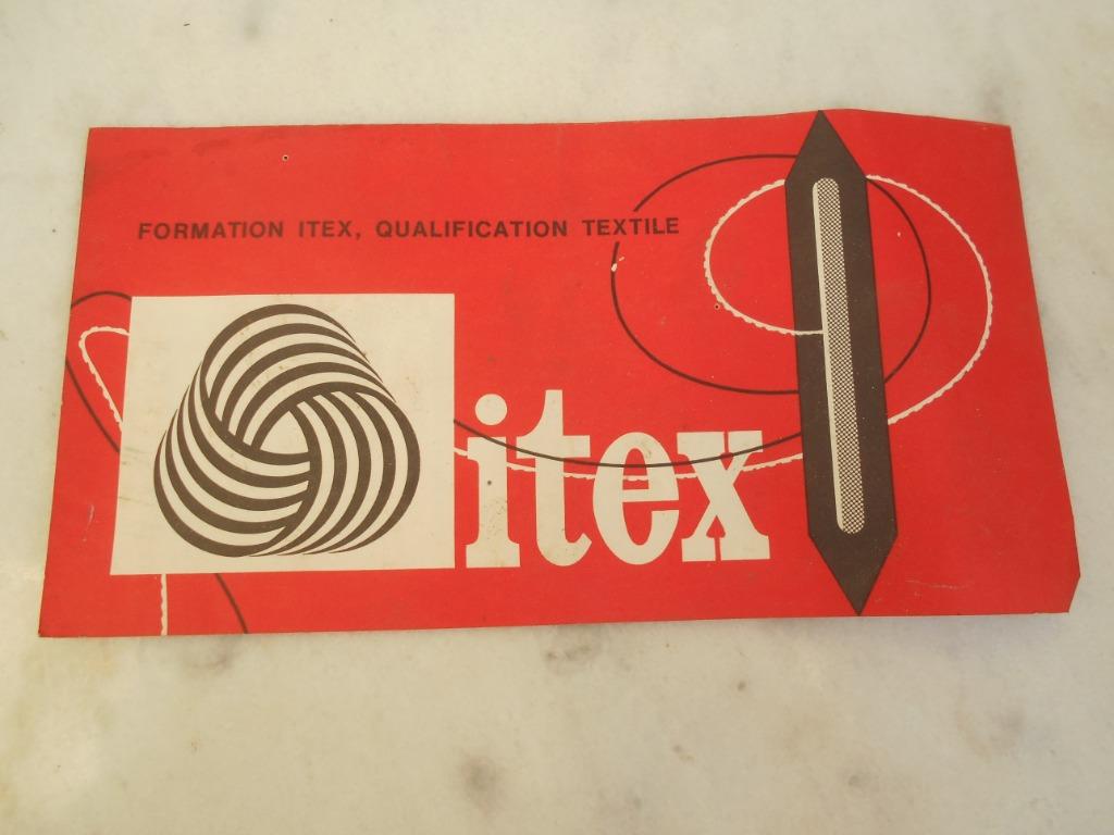 ancien depliant ecole textile Verviers Itex, Livres, Enlèvement ou Envoi, Utilisé, Dépliant