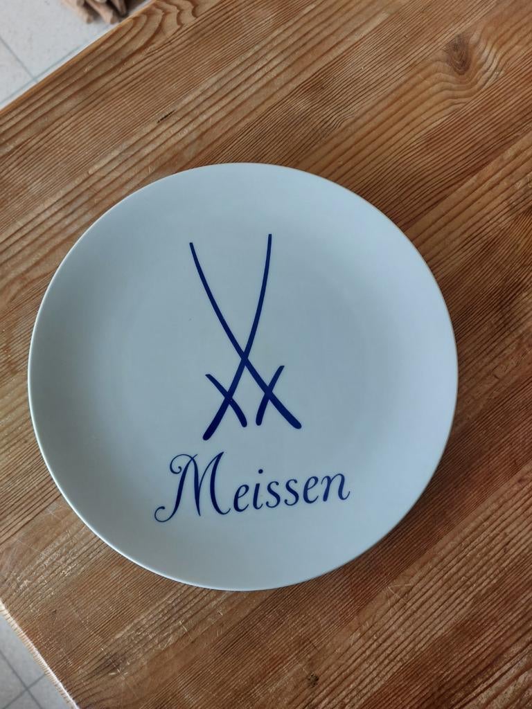 Assiette publicitaire Porcelaine Meissen, Antiek en Kunst, Antiek | Porselein, Ophalen of Verzenden