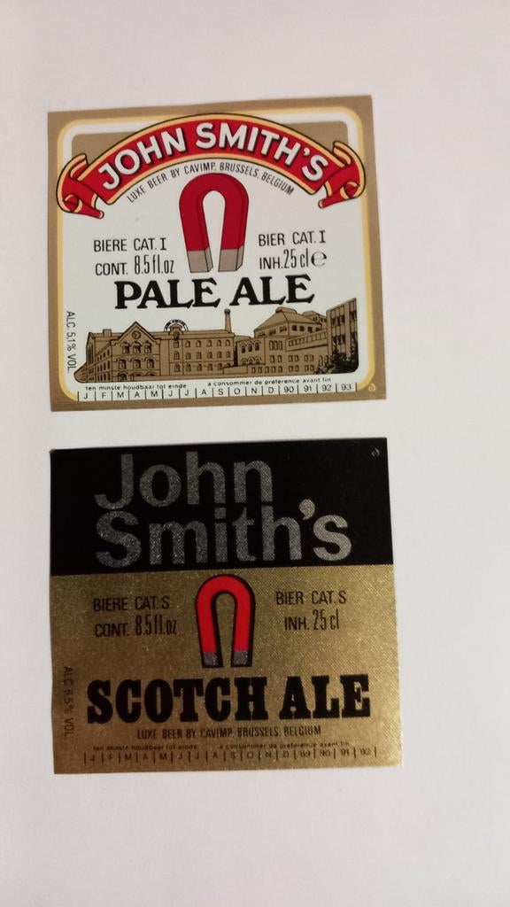 John Smith's, etiketten (75), Ophalen of Verzenden, Zo goed als nieuw