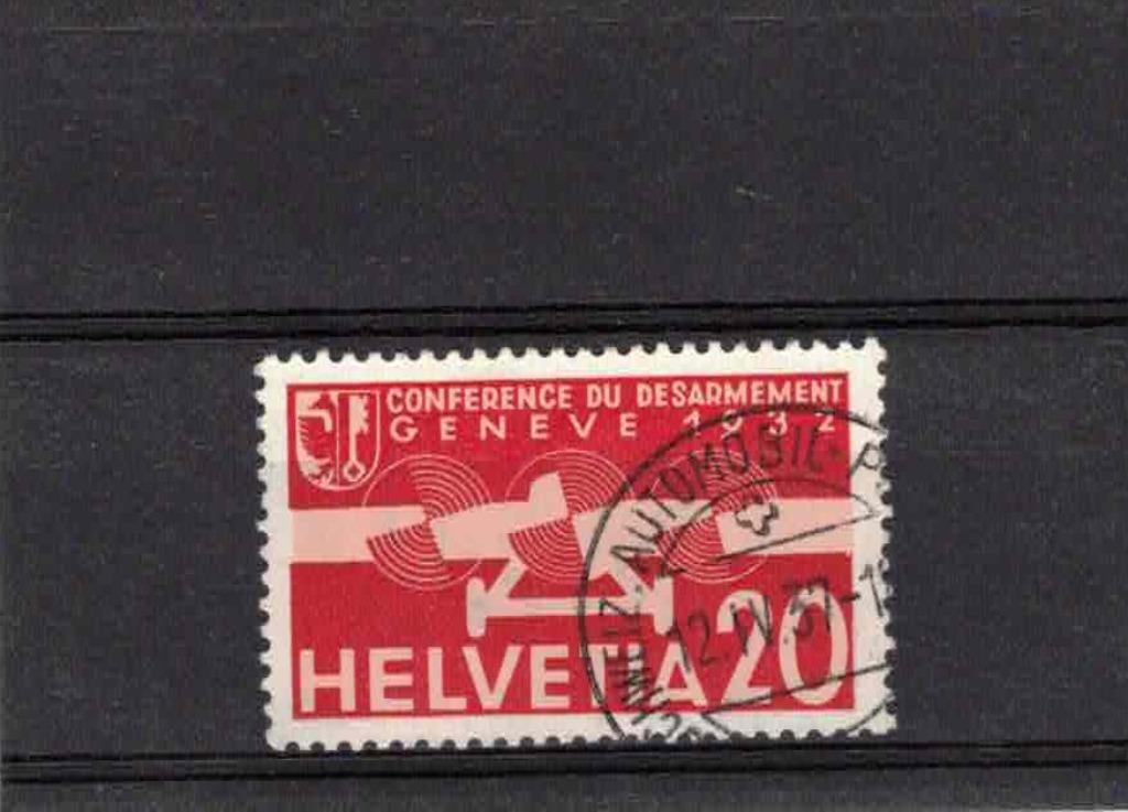 postzegels  zwitserland luchtpost nr 17 gest. C. 4 euro, Postzegels en Munten, Verzenden, Gestempeld, Gestempeld, Zonder stempel