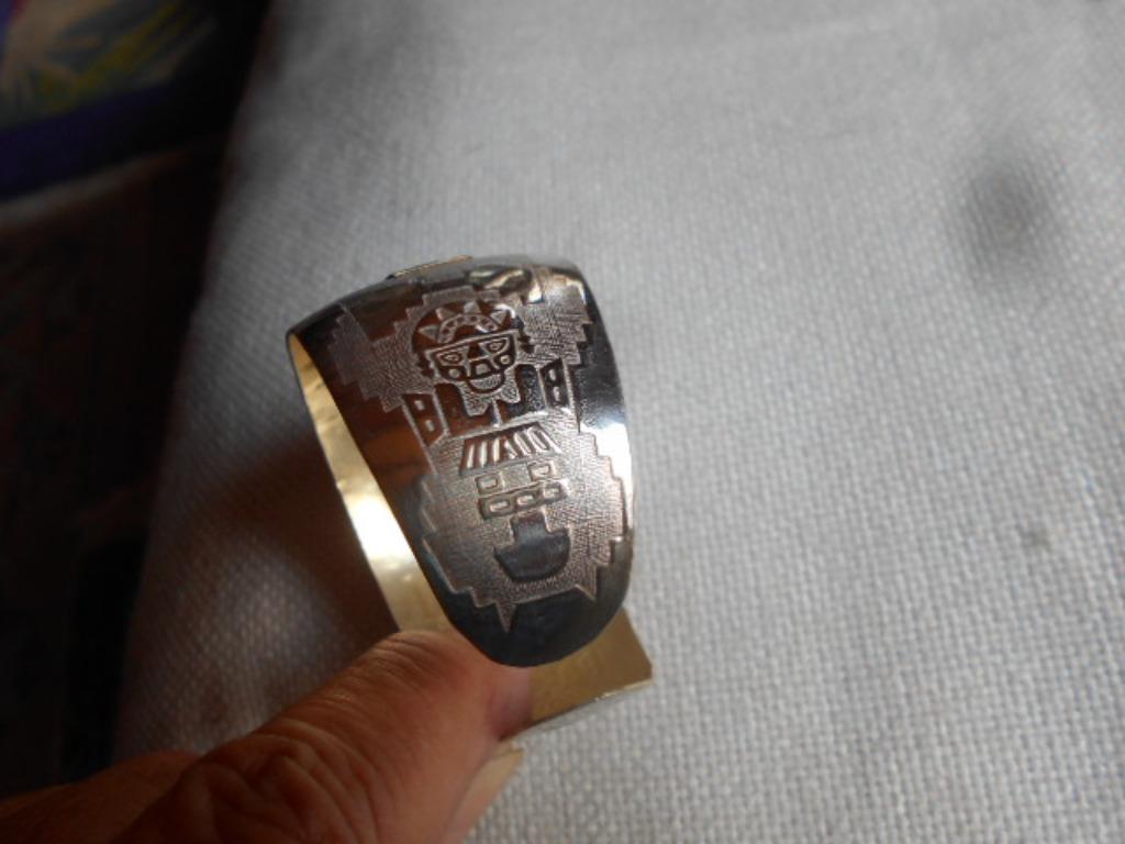 tumi - lama armbanden, zuid amerika, peru, nieuw, Ophalen of Verzenden, Nieuw, Zilver, Staal