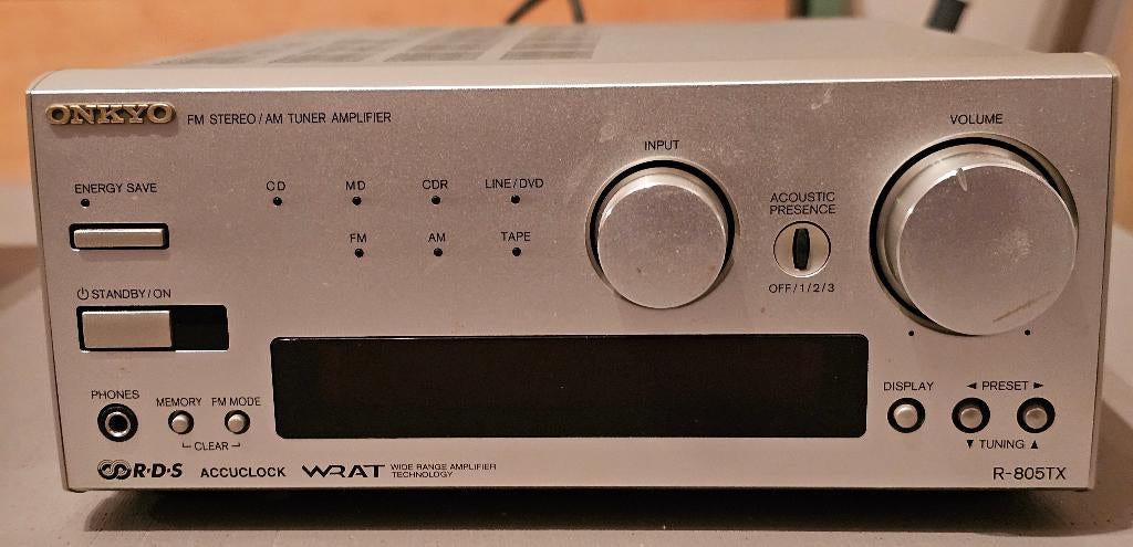 Onkyo R-805TX Tuner/versterker, Moins de 60 watts, Enlèvement, Onkyo, Stéréo