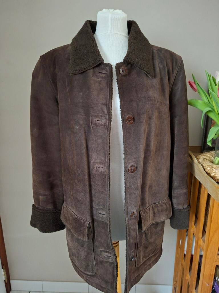 Veste en cuir véritable pour femme - épaisse et chaude - tai, Vêtements | Femmes, Vestes & Costumes, Enlèvement ou Envoi, Taille 42/44 (L)