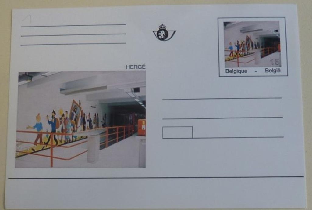 Année 1993 - CA44/BK44 - métro bruxellois - Hergé, Enlèvement