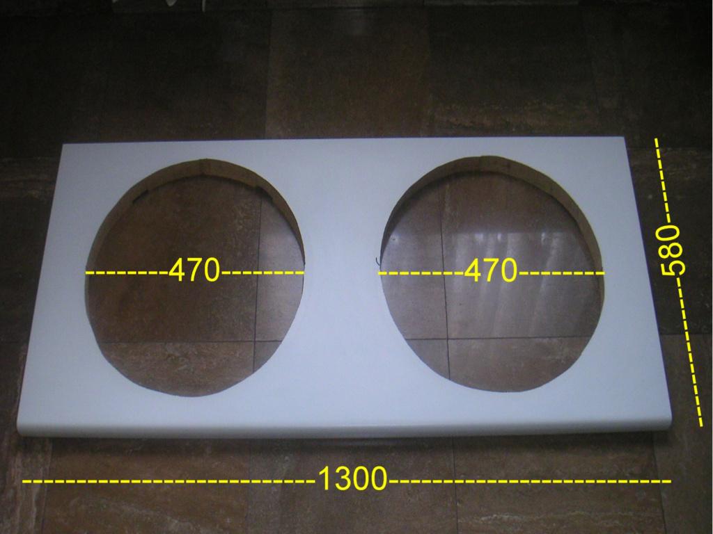 Lavabo tablet, Doe-het-zelf en Bouw, Ophalen, Gebruikt, Wastafel