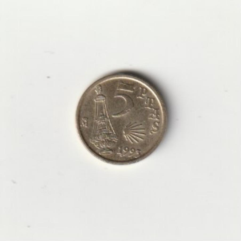 ESPAGNE SPAIN 5 PESETAS 1993 JACOBEO, Ophalen of Verzenden, Overige landen, Setje