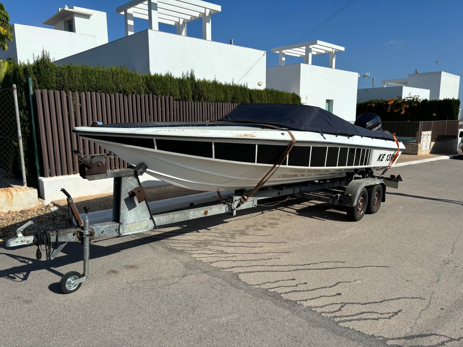 G-craft 21voet met evinrude 200cv v6 2takt incl trailer, Enlèvement, Comme neuf