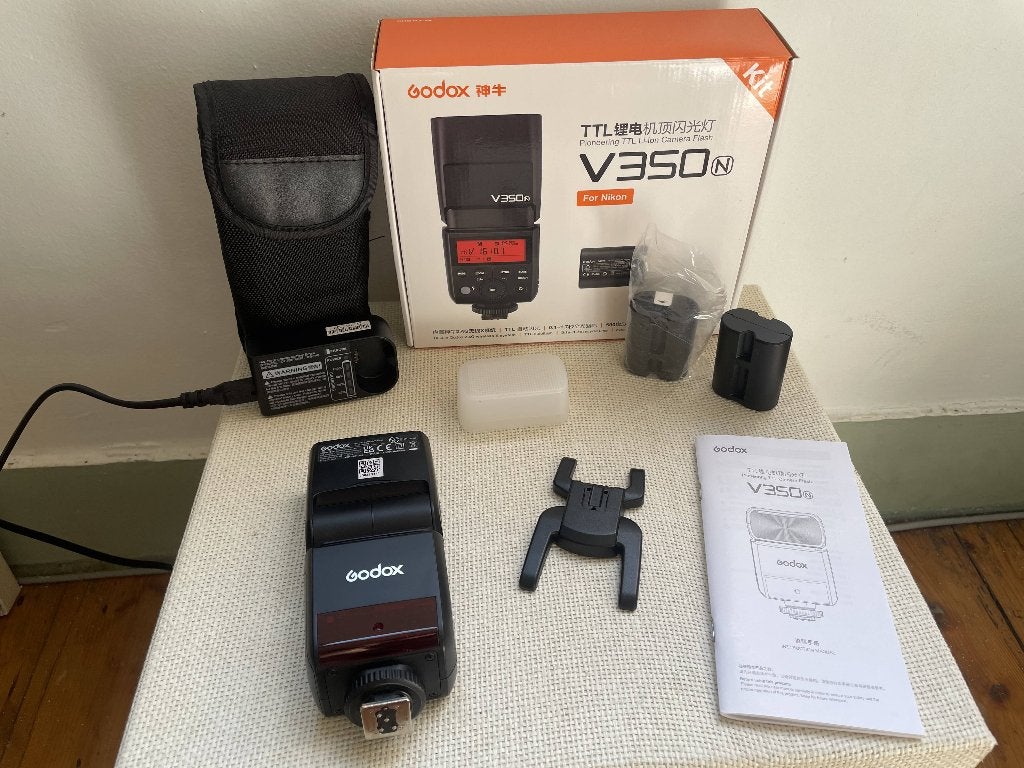 Godox Speedlite V350n flits Nikon compatibel Originele doos, Audio, Tv en Foto, Foto | Flitsers, Nikon, Externe flitser, Ophalen of Verzenden
