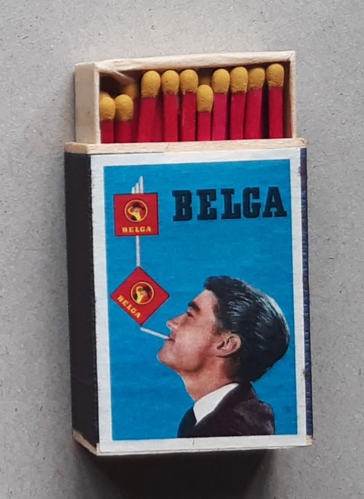 VINTAGE LUCIFERDOOSJE BELGA SIGARETTEN CIGARETTES (3), Ophalen of Verzenden