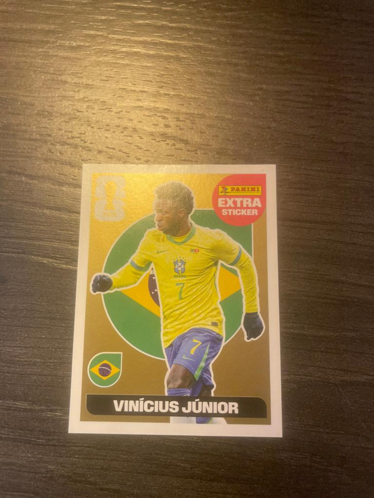 Extra sticker panini wk 2026 gouden vinicius, Verzamelen, Sportartikelen en Voetbal, Ophalen of Verzenden, Zo goed als nieuw