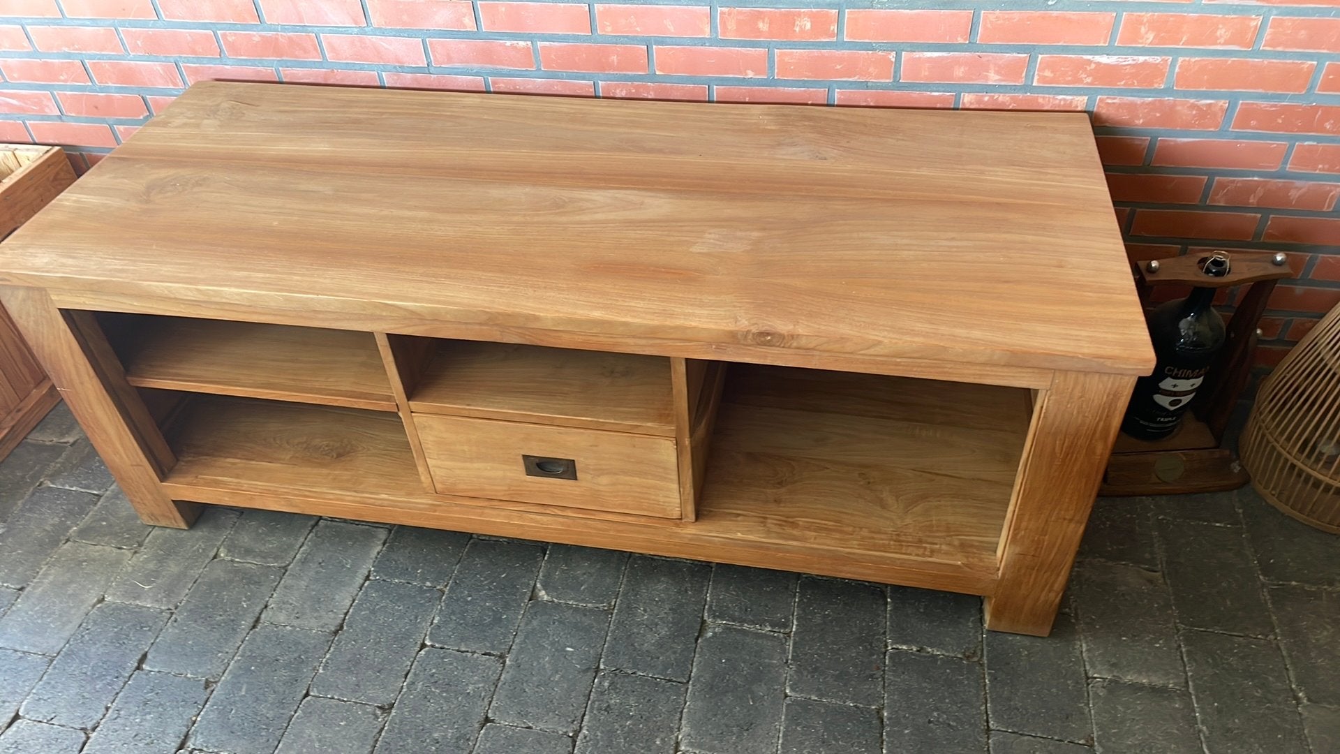 Teak tv kast, Ophalen, Zo goed als nieuw